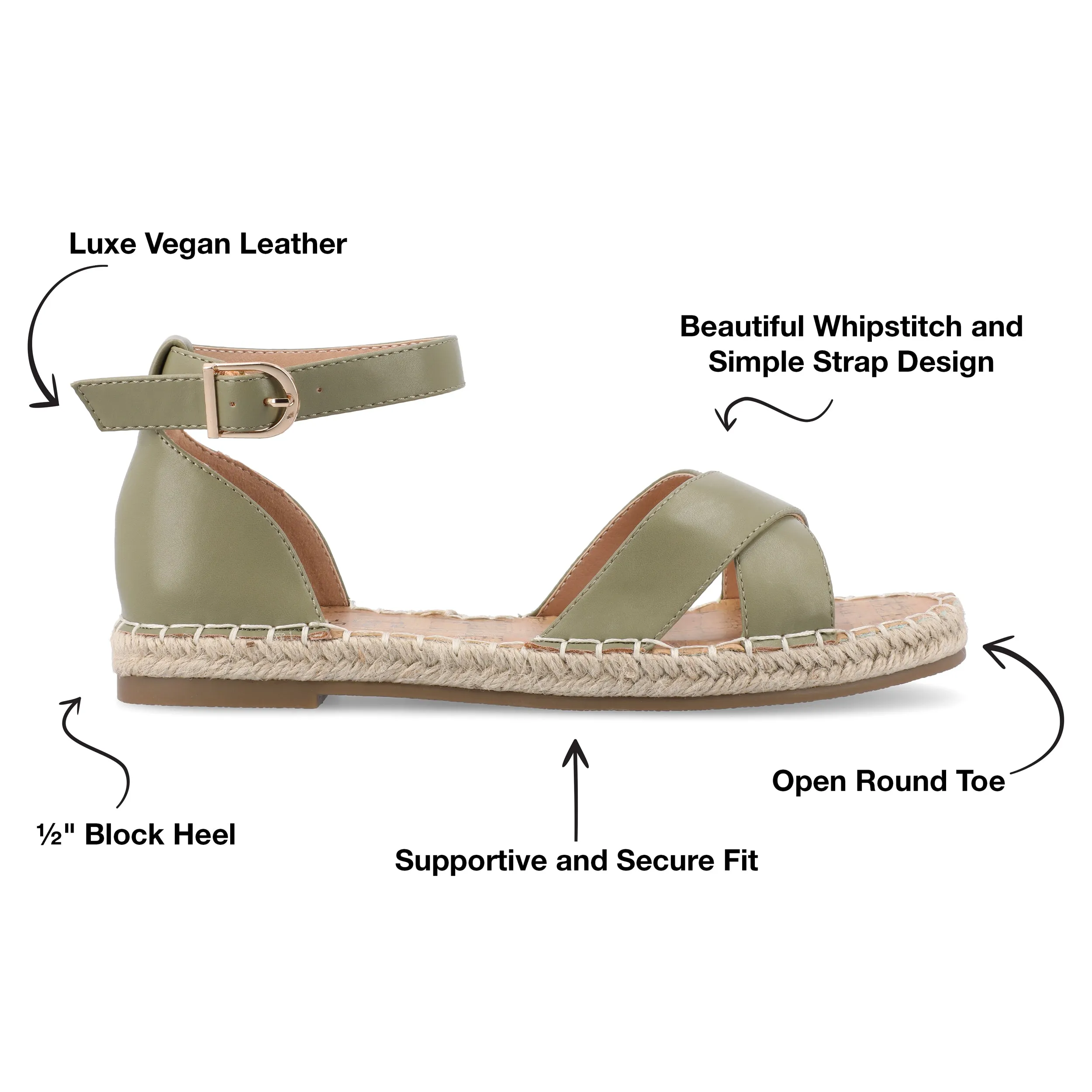 Journee Collection Women's Wide Width Lyddia Sandal