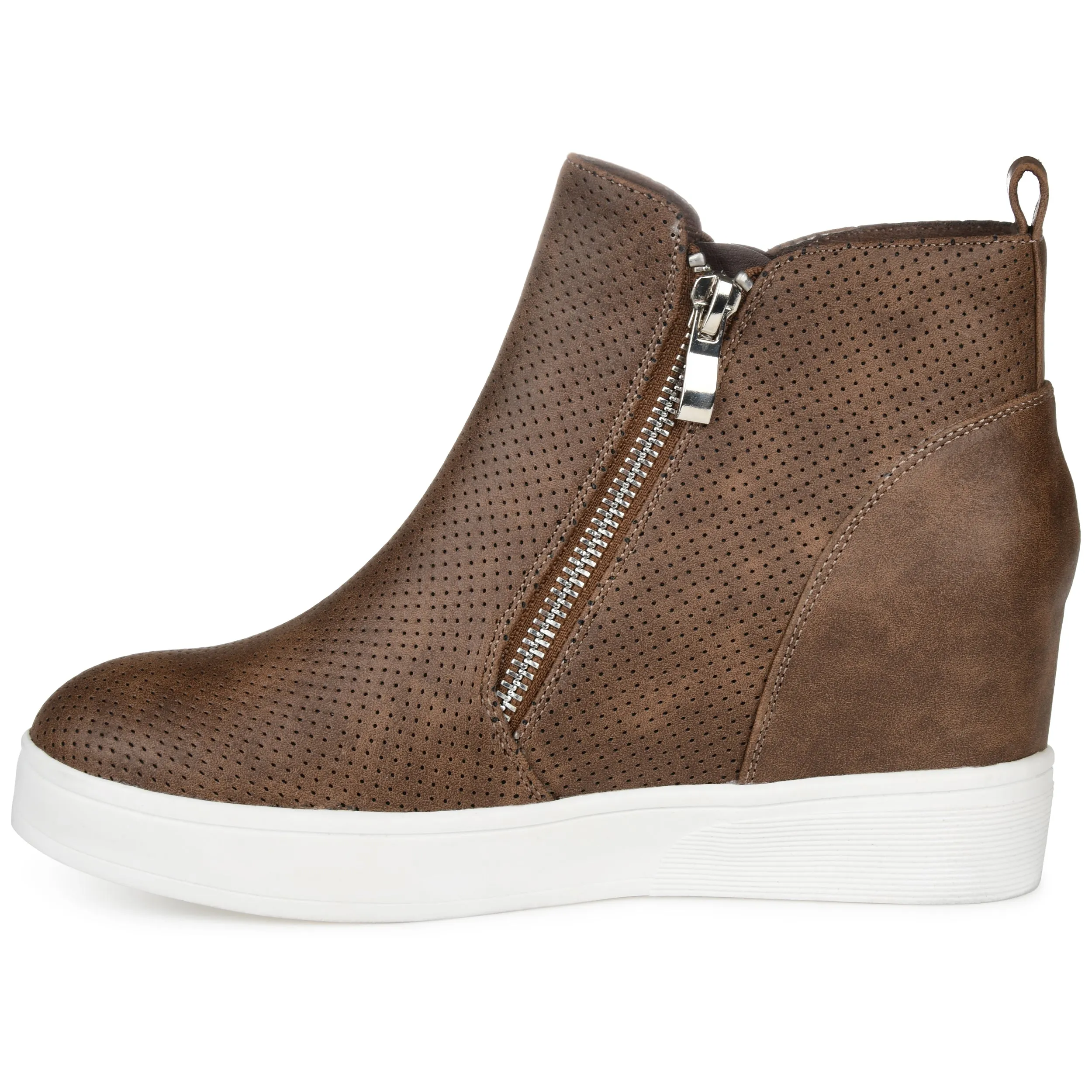 Journee Collection Women's Wide Width Pennelope Sneaker Wedge