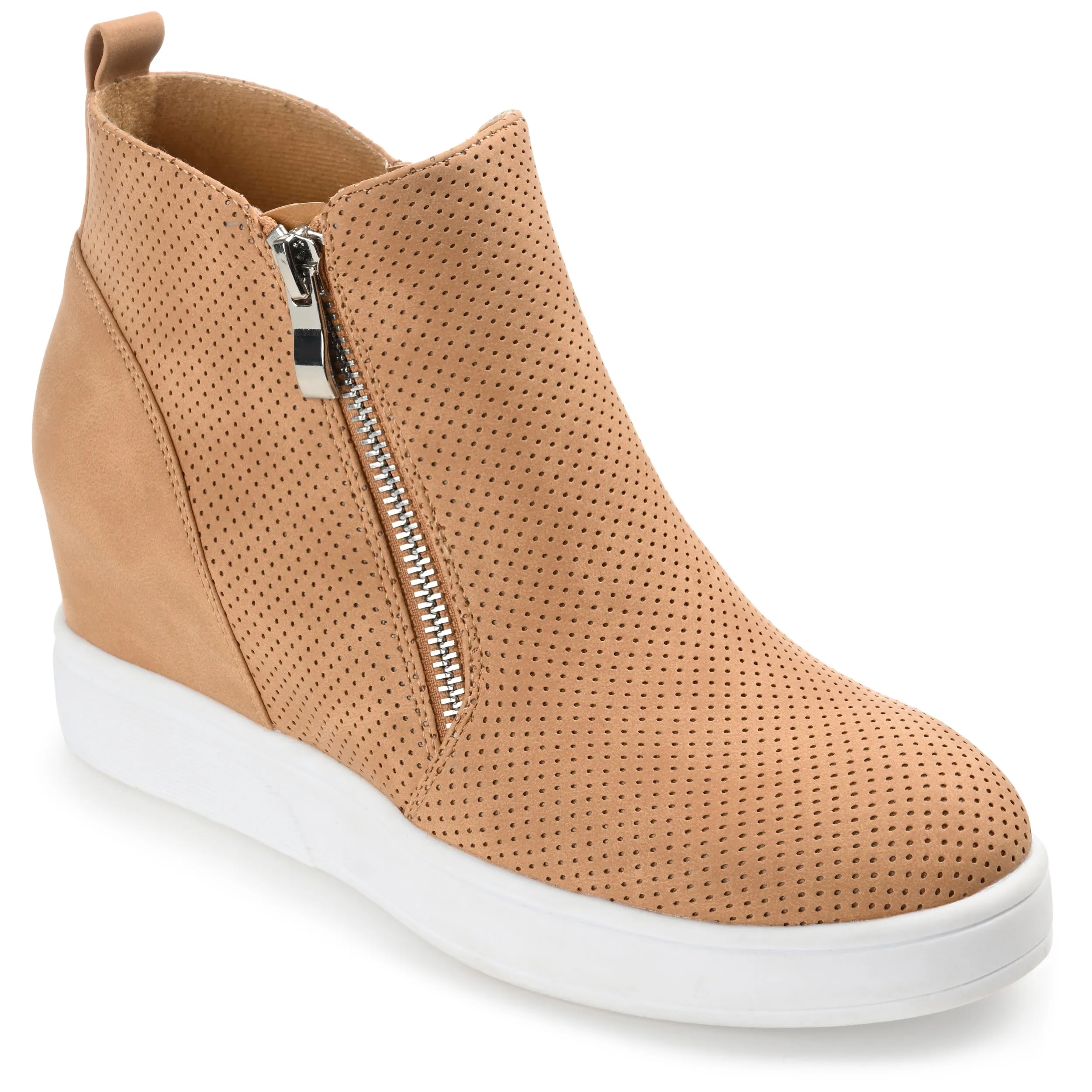 Journee Collection Women's Wide Width Pennelope Sneaker Wedge