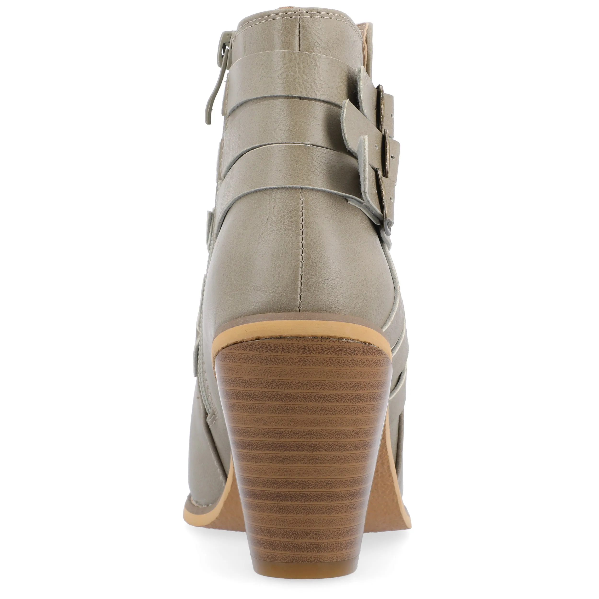 Journee Collection Women's Wide Width Strap Bootie