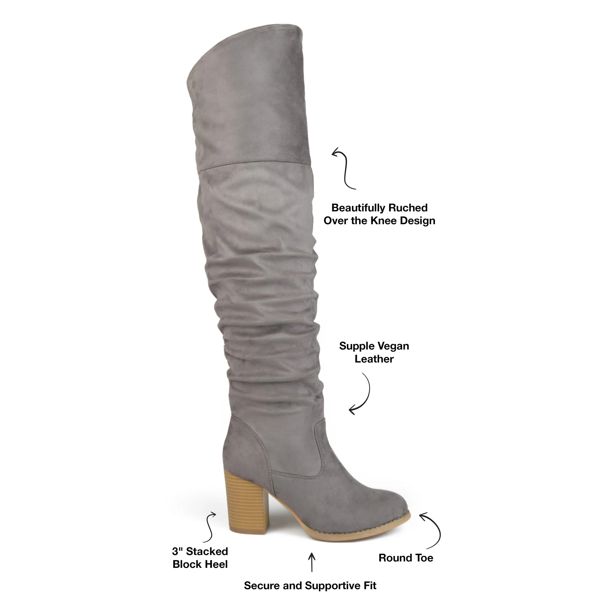 Journee Collection Women's Wide Width Wide Calf Kaison Boot