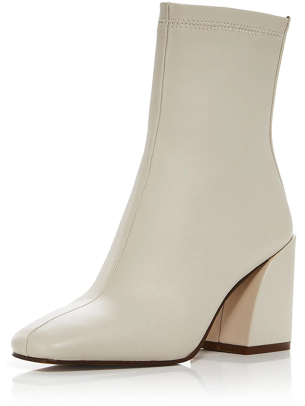 Julie Womens Leather Square Toe Mid-Calf Boots