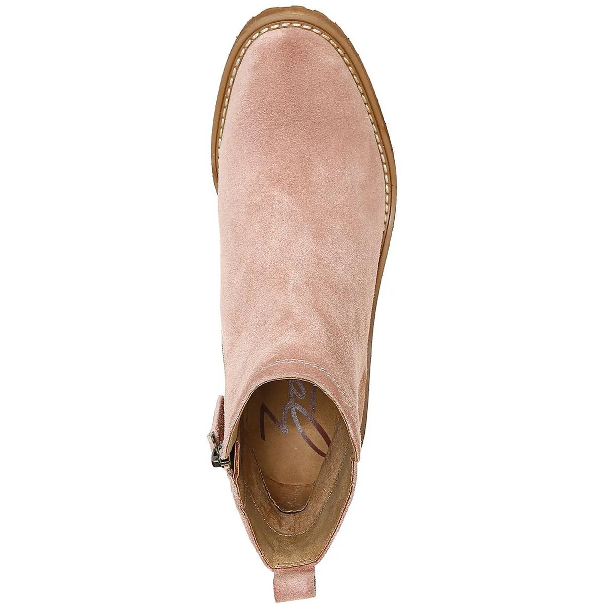 Julie Womens Lugged Sole Mid-calf Wedge Boots