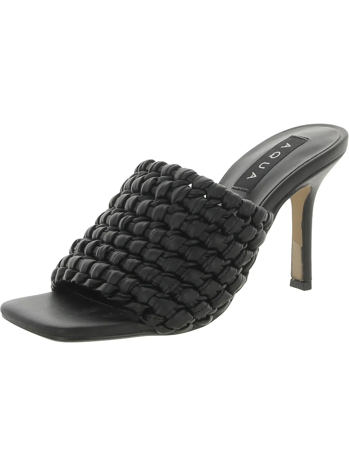 Katy Womens Faux Leather Slip On Mules