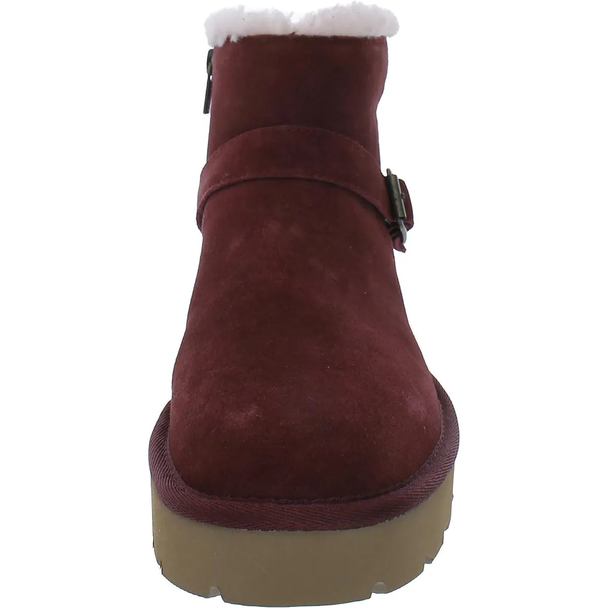 Kelissa Mini Womens Suede Faux Fur Lined Ankle Boots