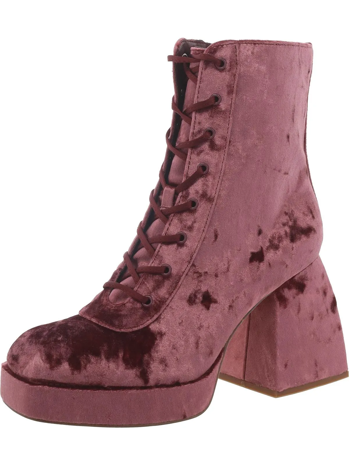 Kia Womens Block Heel Platform Mid-Calf Boots