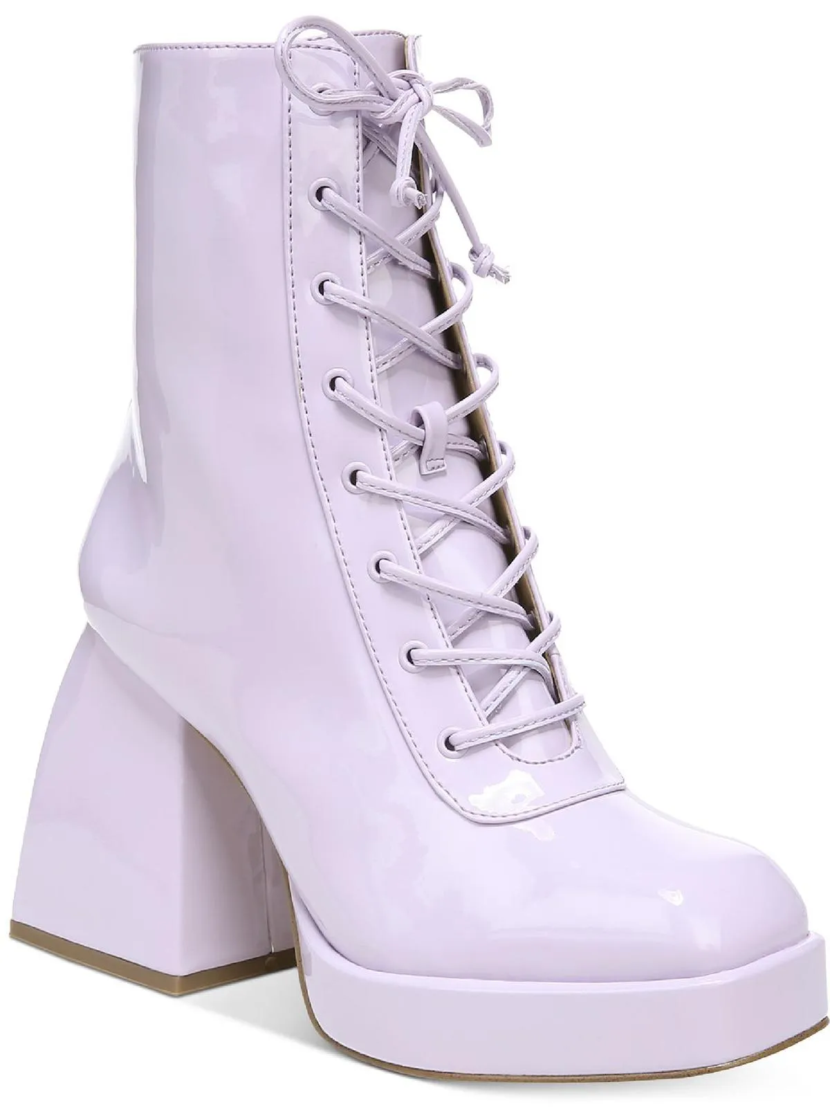 Kia Womens Block Heel Platform Mid-Calf Boots