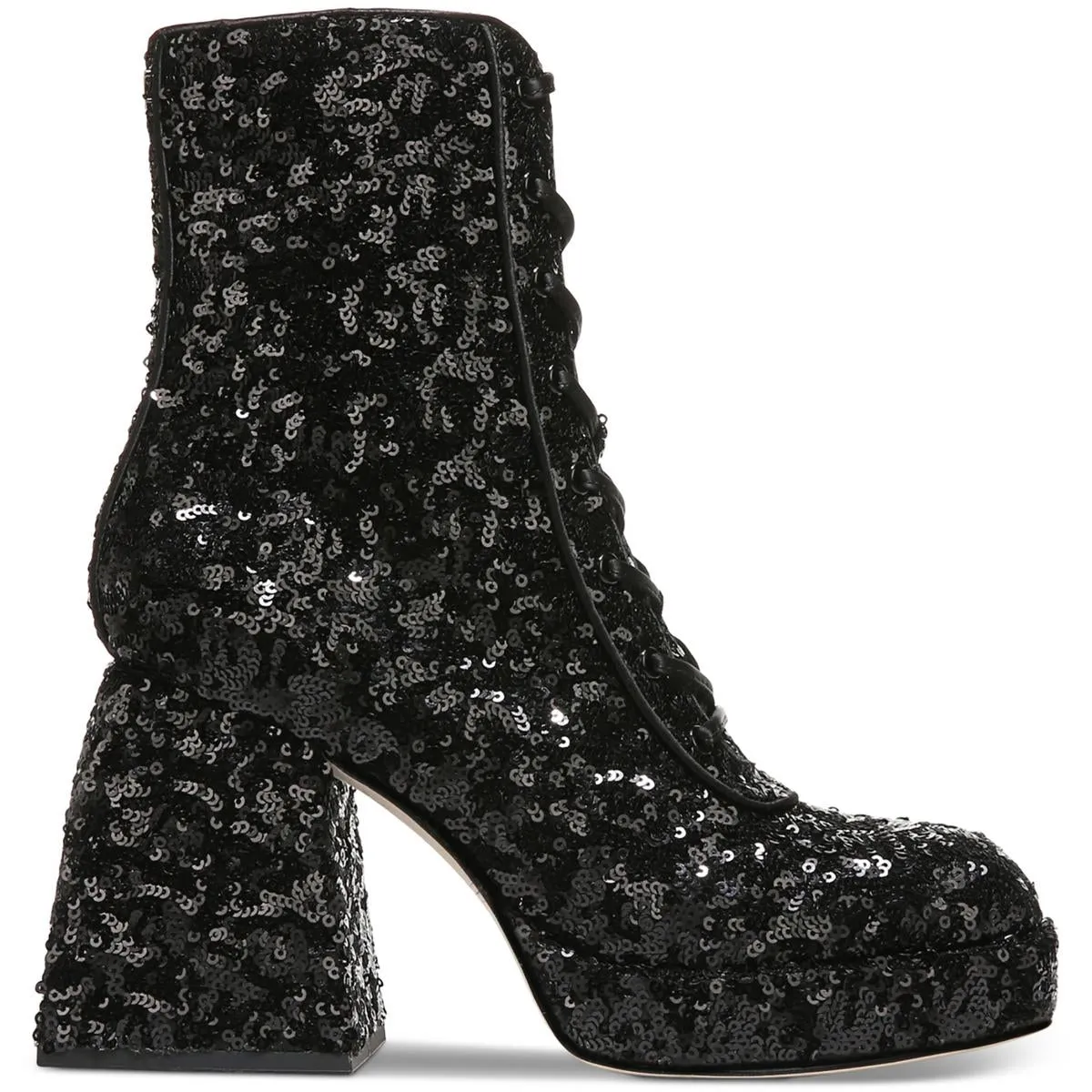 Kia Womens Block Heel Platform Mid-Calf Boots