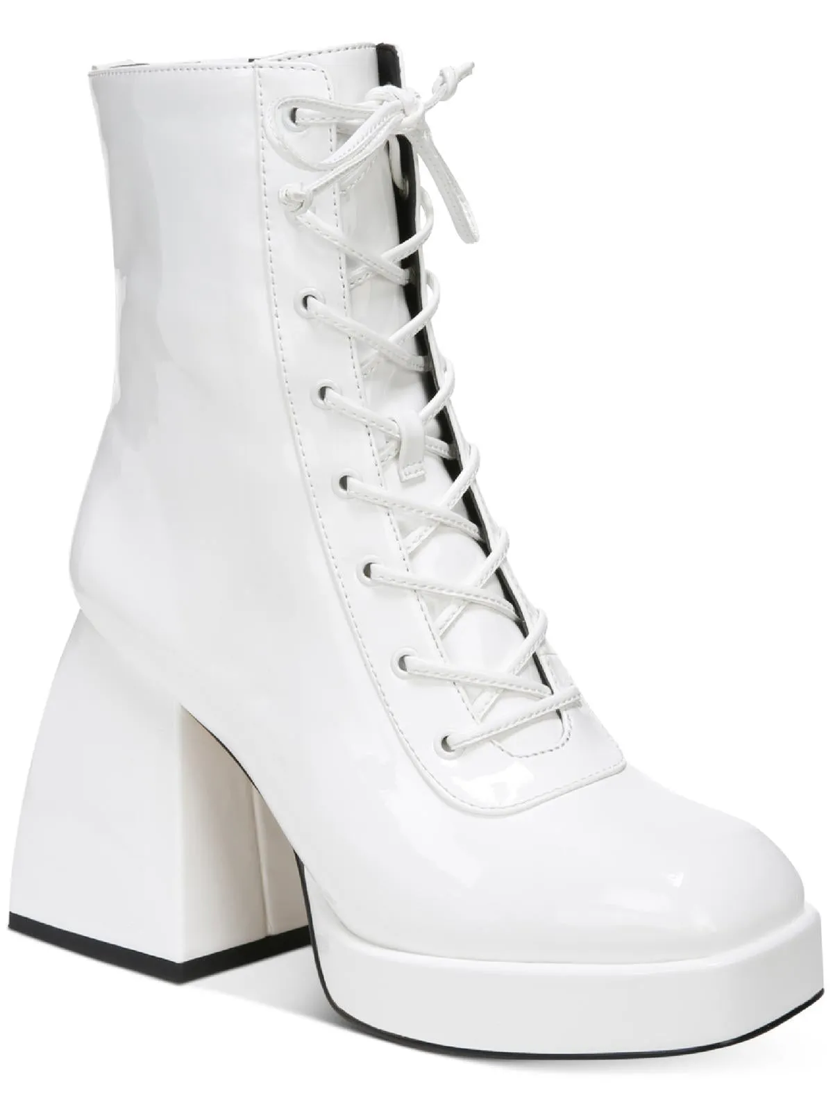 Kia Womens Block Heel Platform Mid-Calf Boots