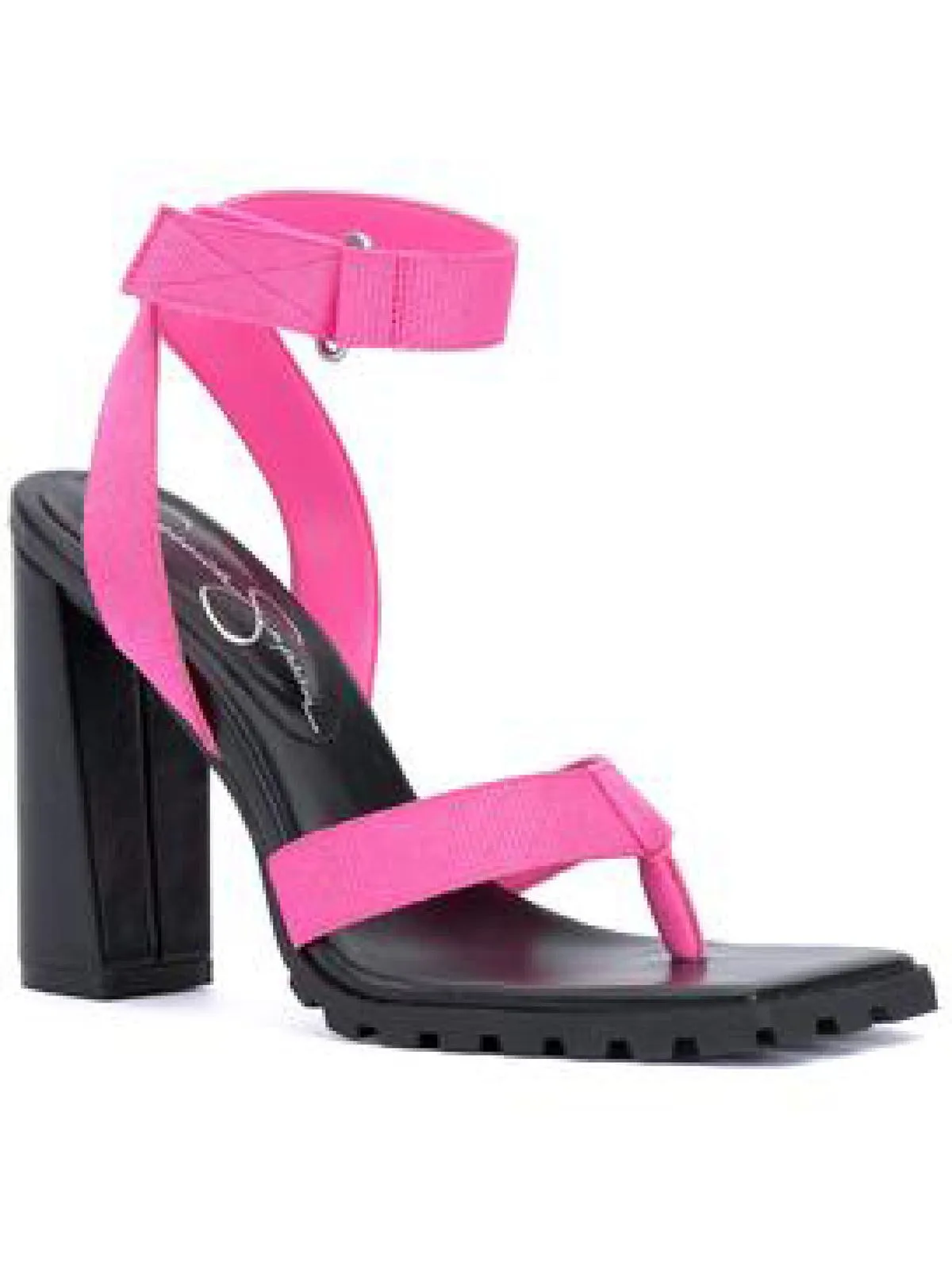 Kielne Womens Square Toe Ankle Strap Heel Sandals