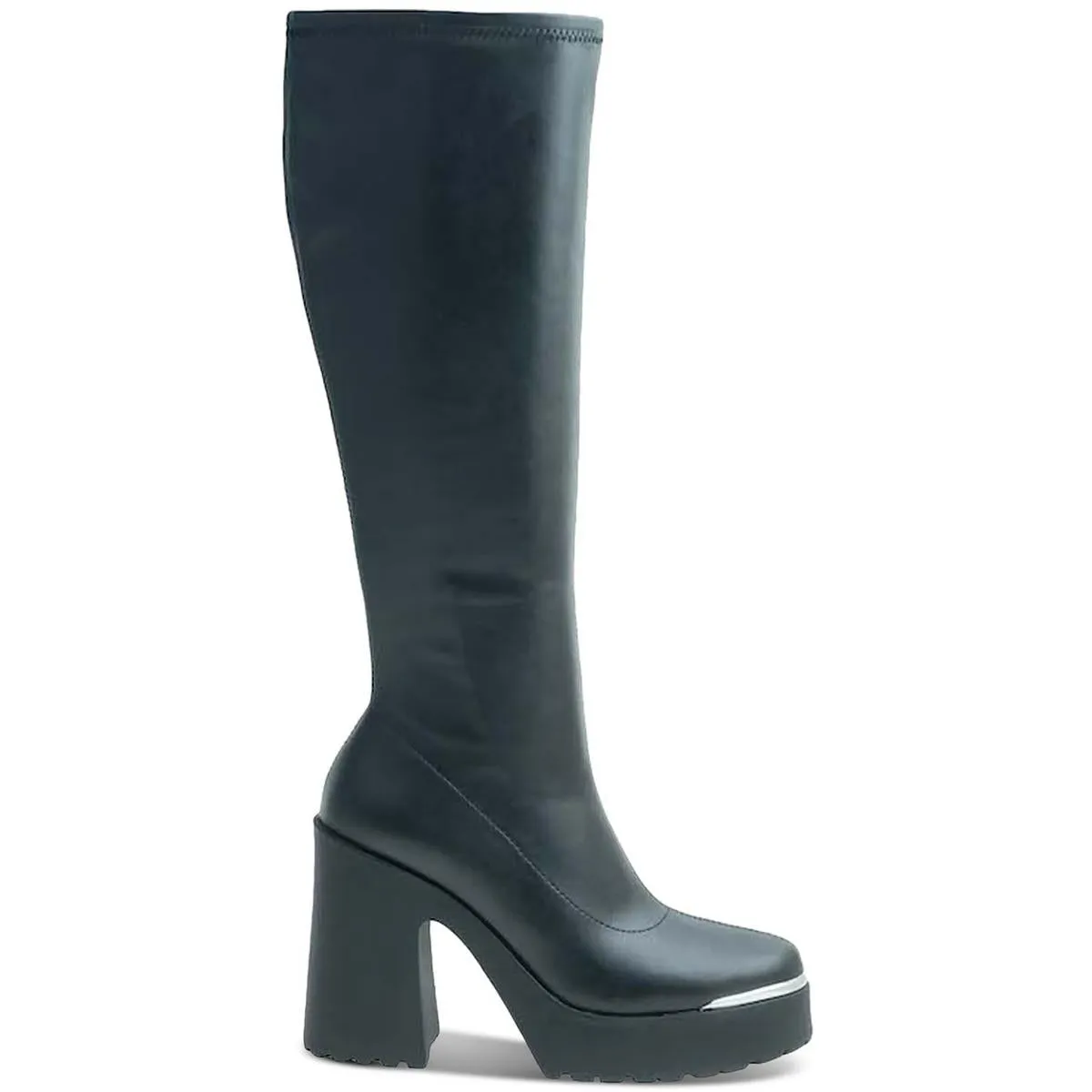Killian Womens Faux leather Side Zip Knee-High Boots
