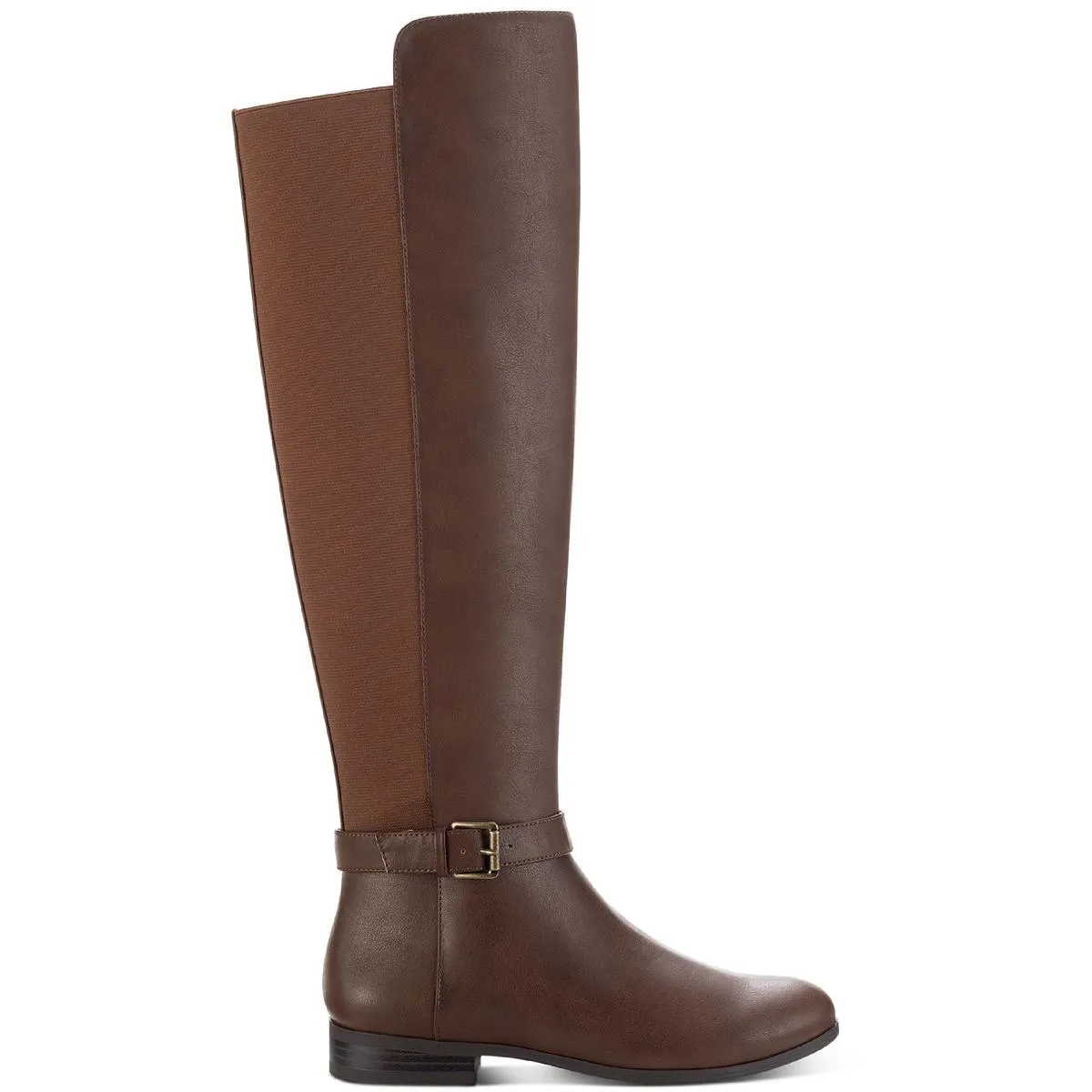 Kimmball Womens Solid Stretch Over-The-Knee Boots