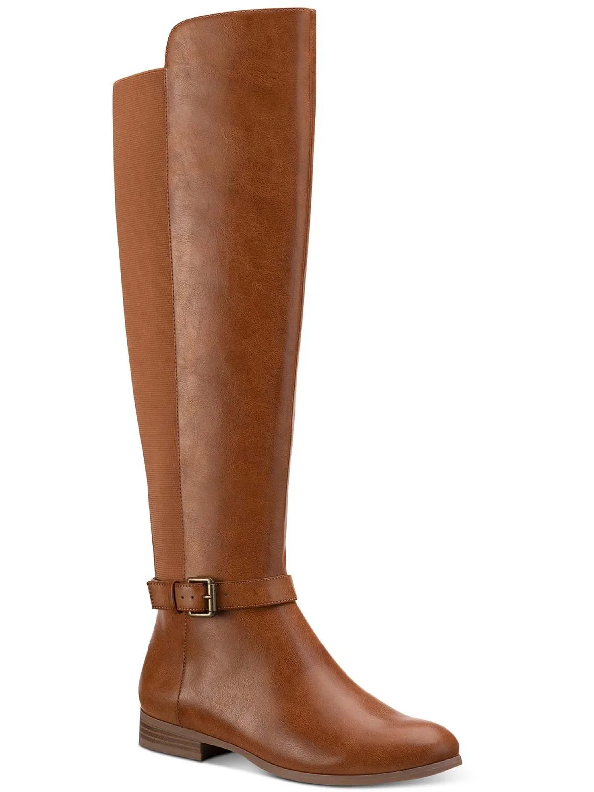 Kimmball Womens Solid Stretch Over-The-Knee Boots