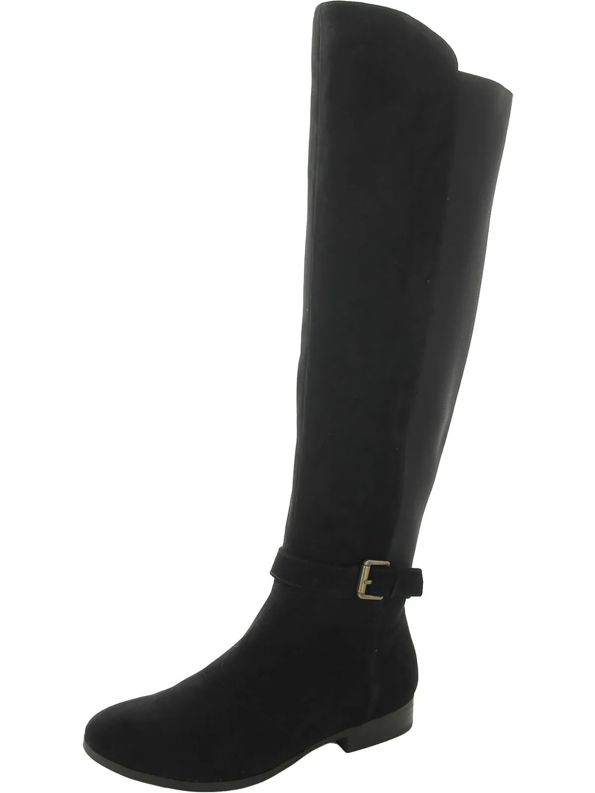 Kimmball Womens Solid Stretch Over-The-Knee Boots