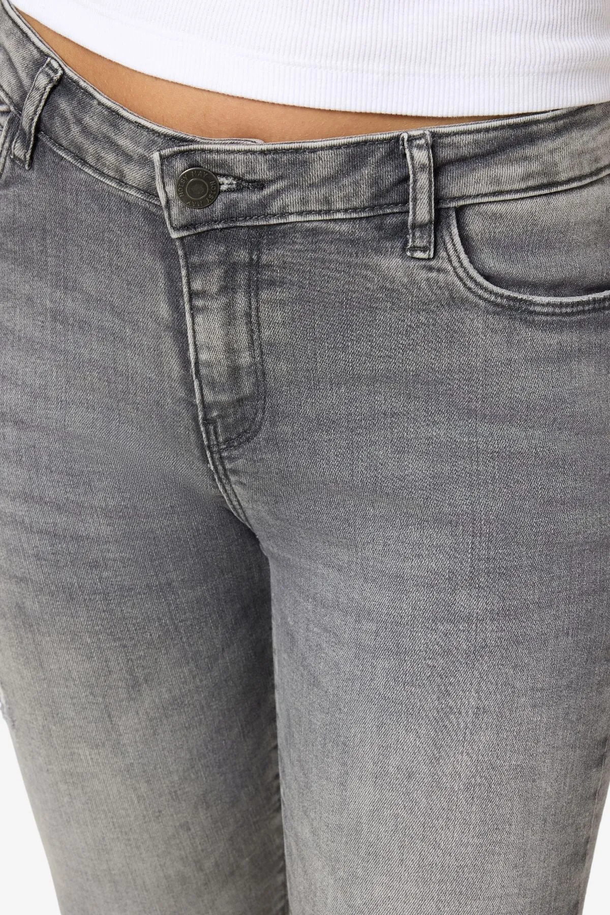 Kimmy Skinny Jeans - Medium Grey Denim