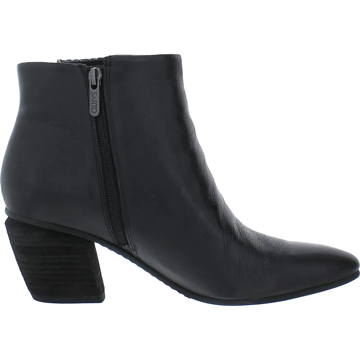 Kinga Womens Leather Ankle Booties