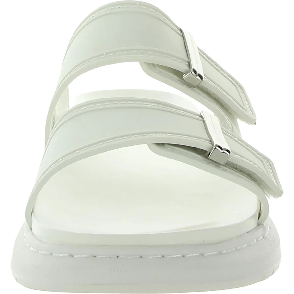 Kingsley Womens Strappy Slip On Slide Sandals
