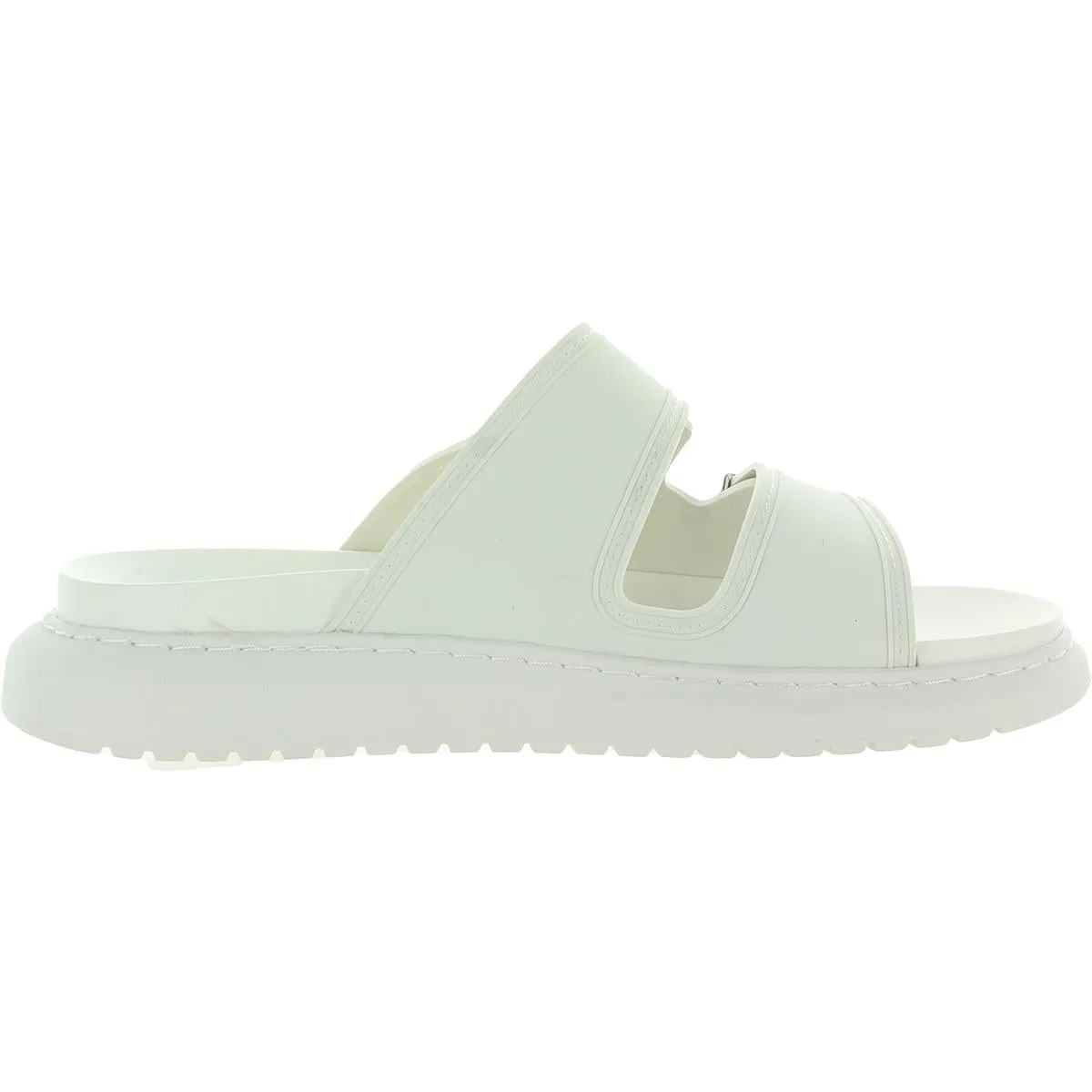 Kingsley Womens Strappy Slip On Slide Sandals