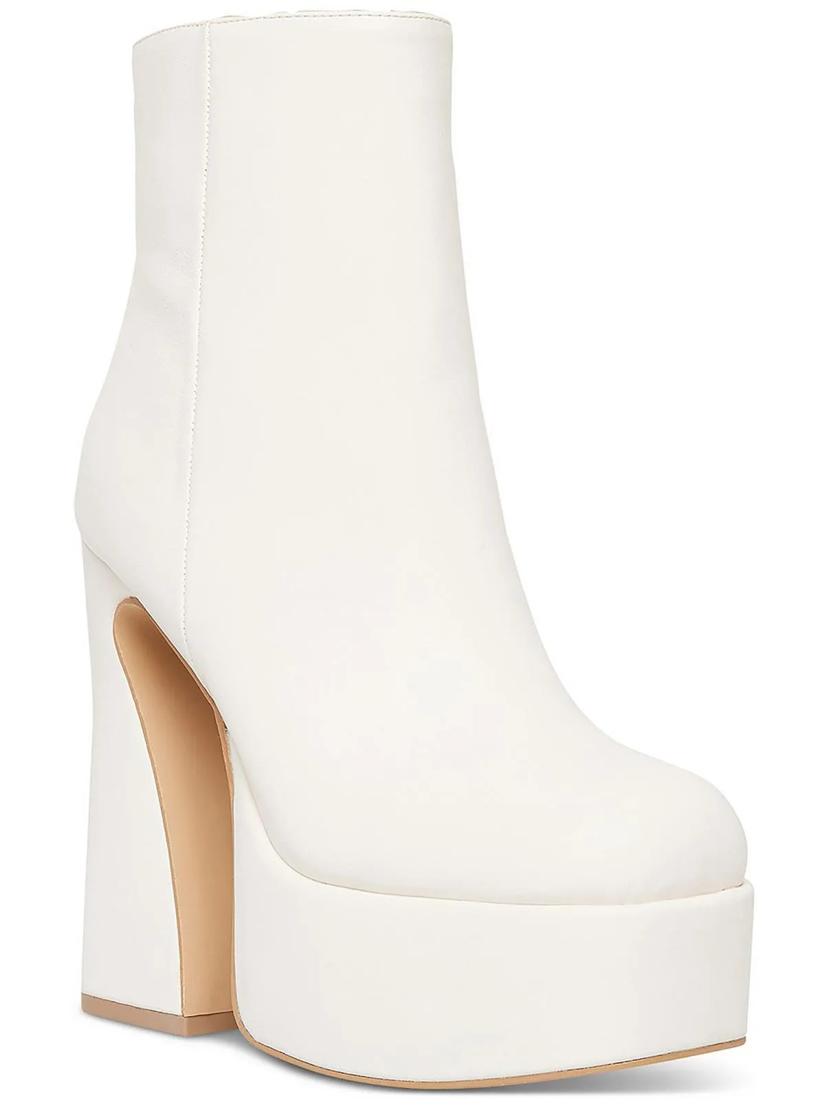 Kourtt Womens Patent Platforms Mid-Calf Boots
