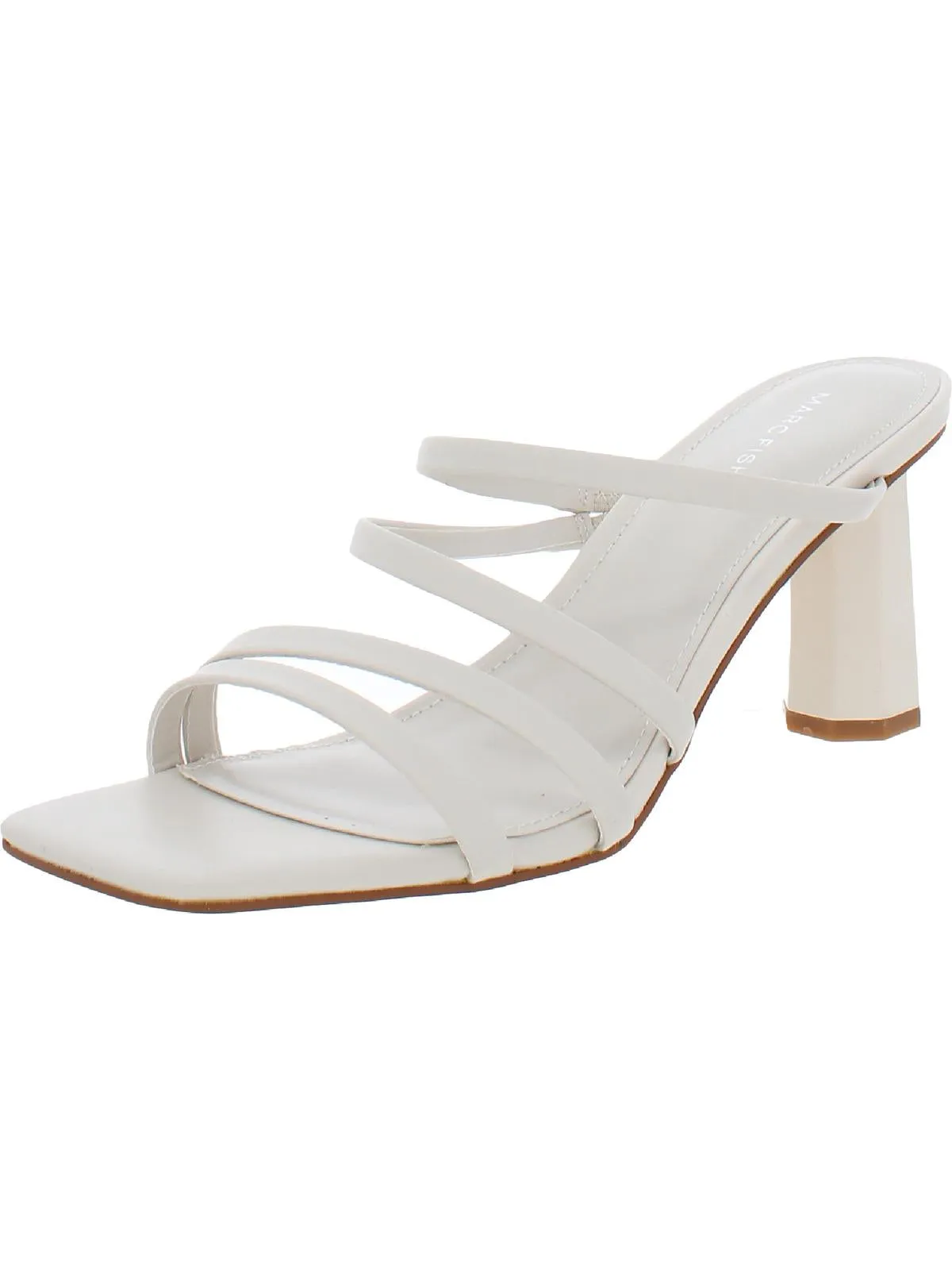 Kristin Womens Faux Leather Slip On Strappy Sandals