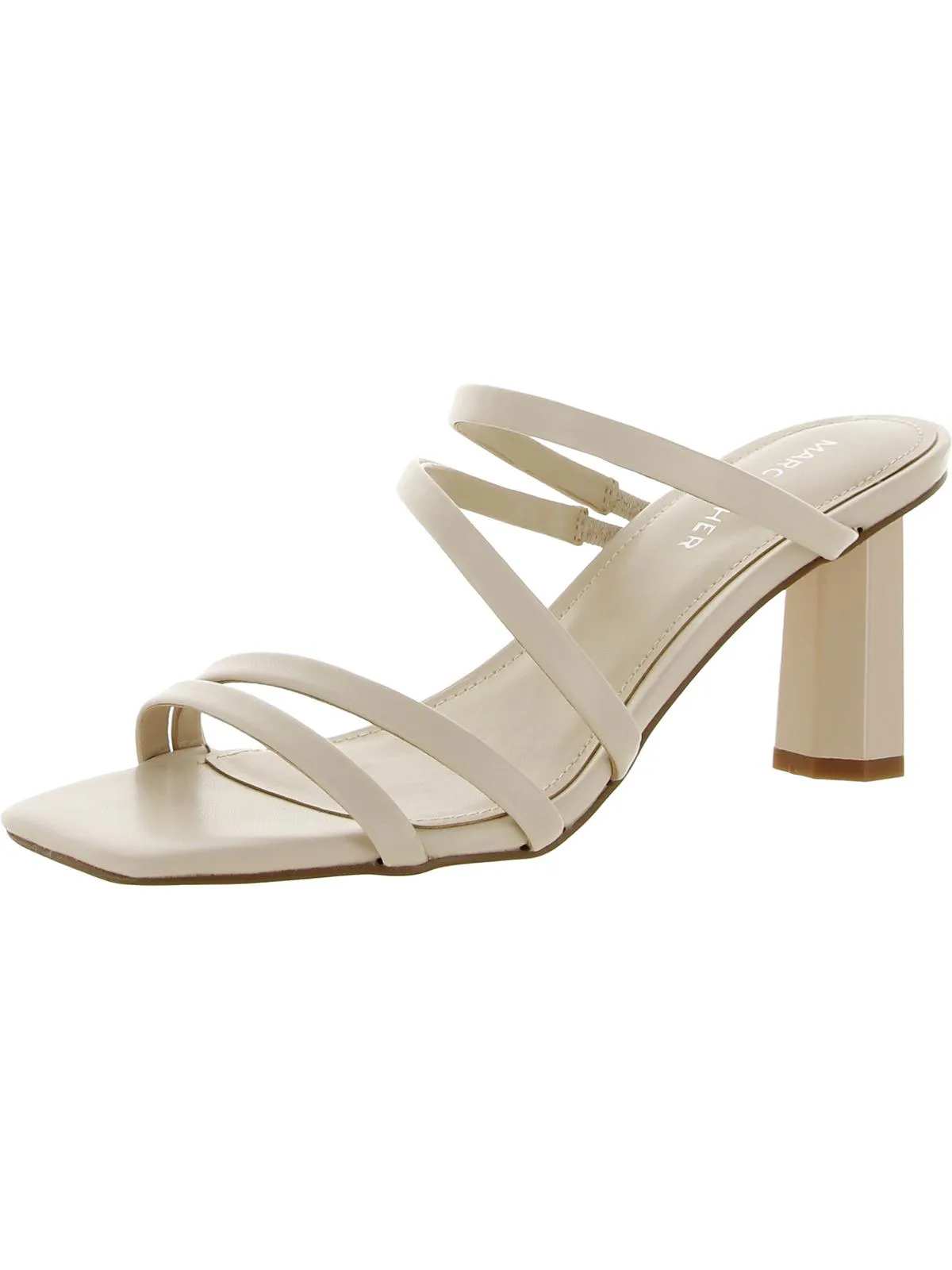 Kristin Womens Faux Leather Slip On Strappy Sandals