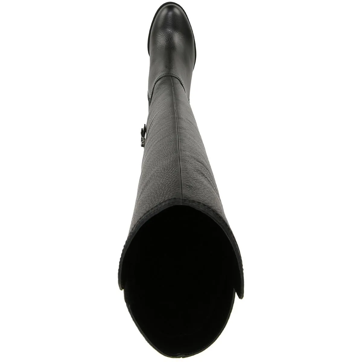 Kyrie Womens Leather Wide Calf Knee-High Boots