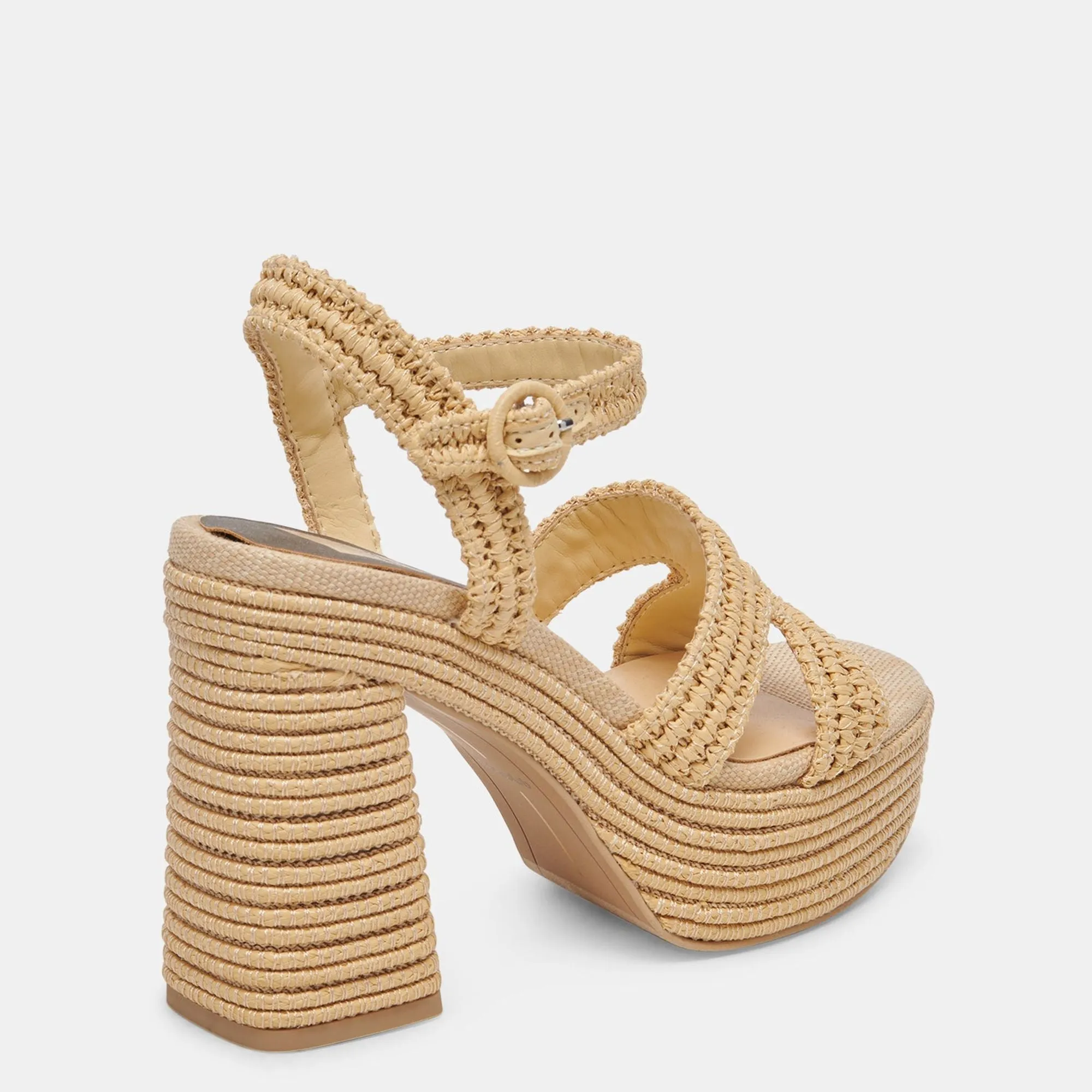 Lacye Heels Natural Woven