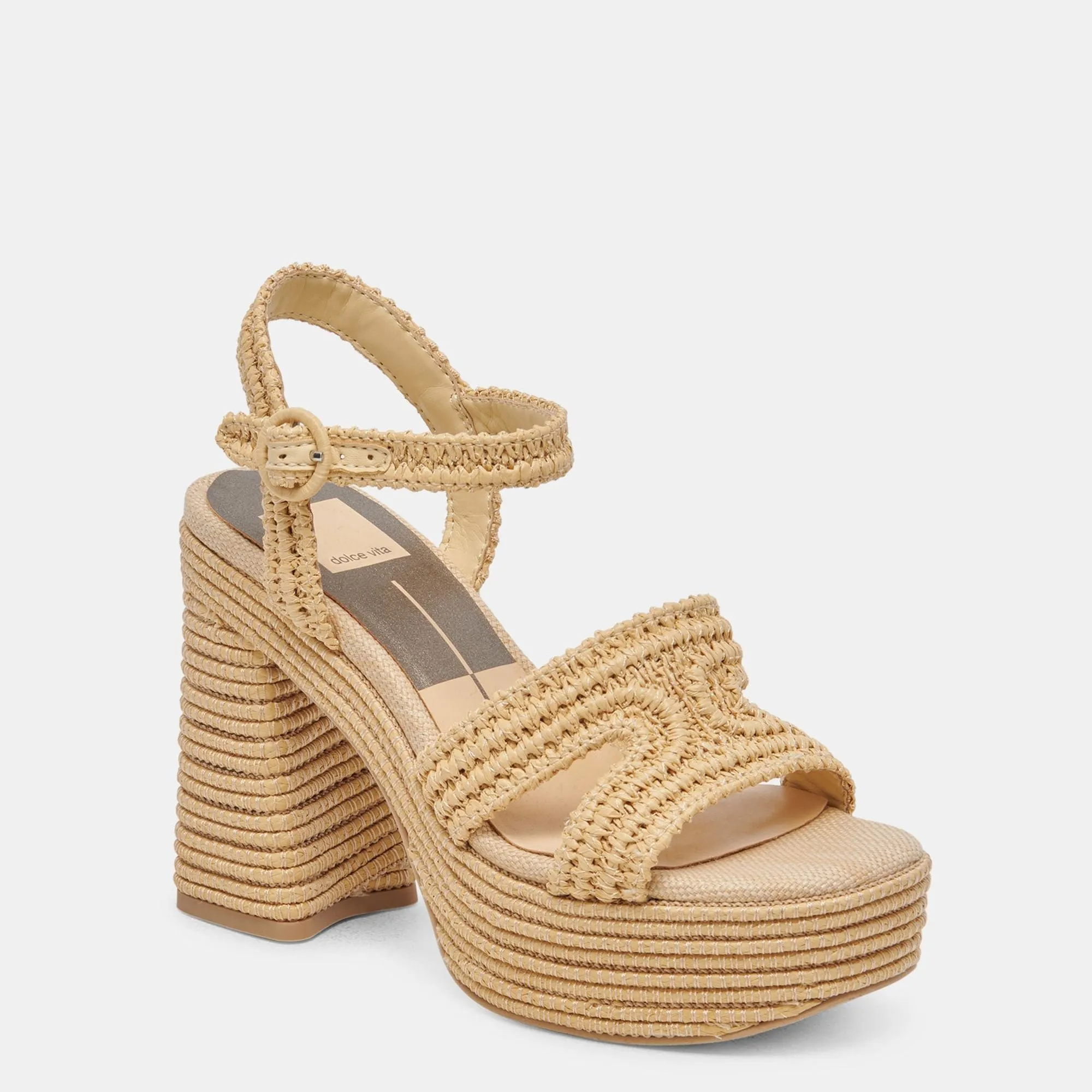 Lacye Heels Natural Woven