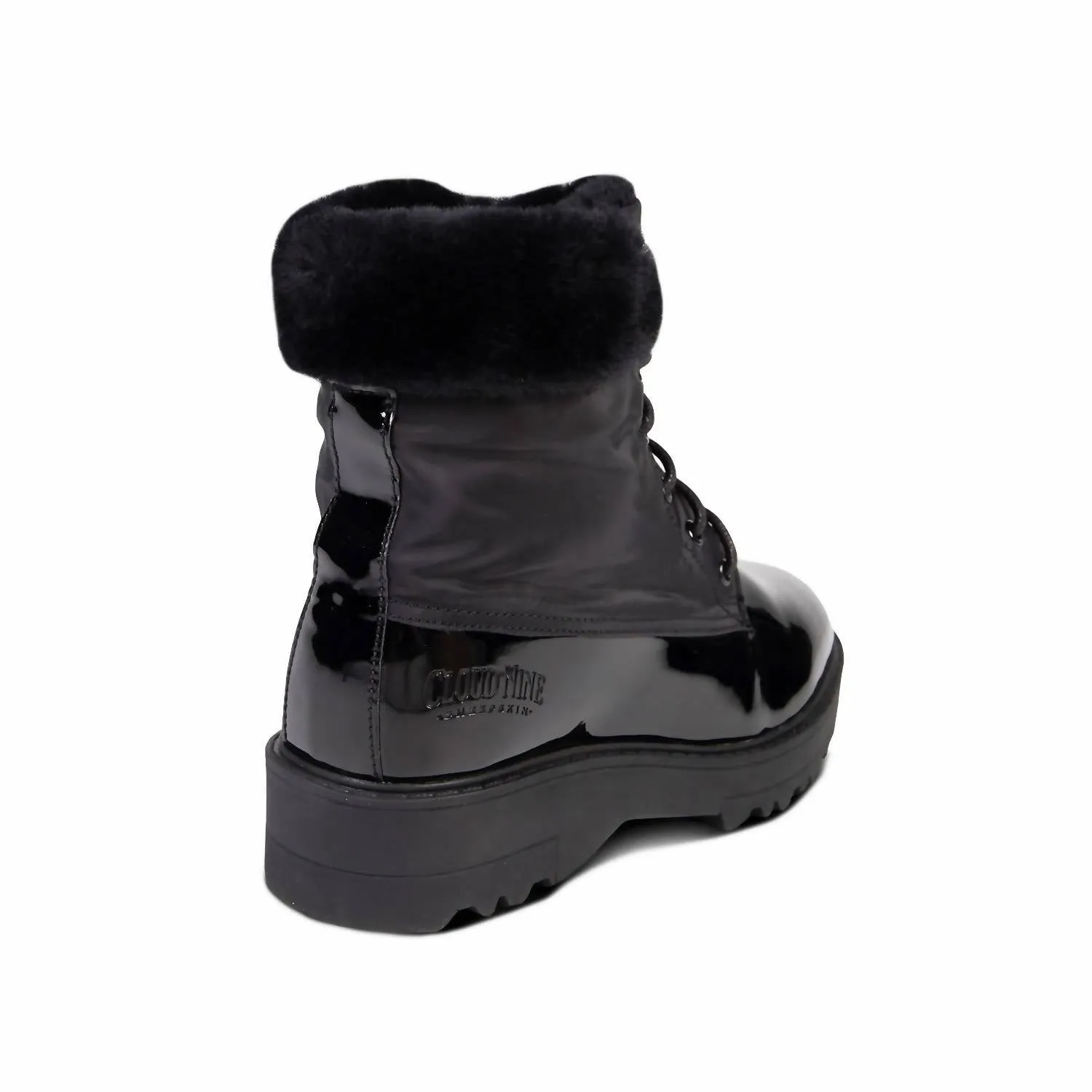 Ladies Brooke Boot With Sheepskin In Black