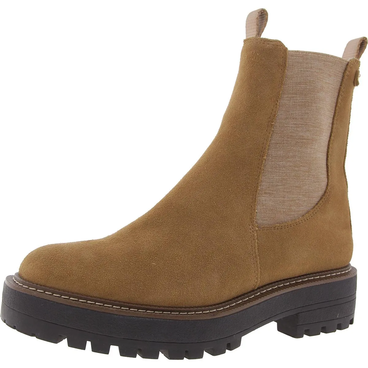 Laguna  Womens Lugged Sole Ankle Chelsea Boots