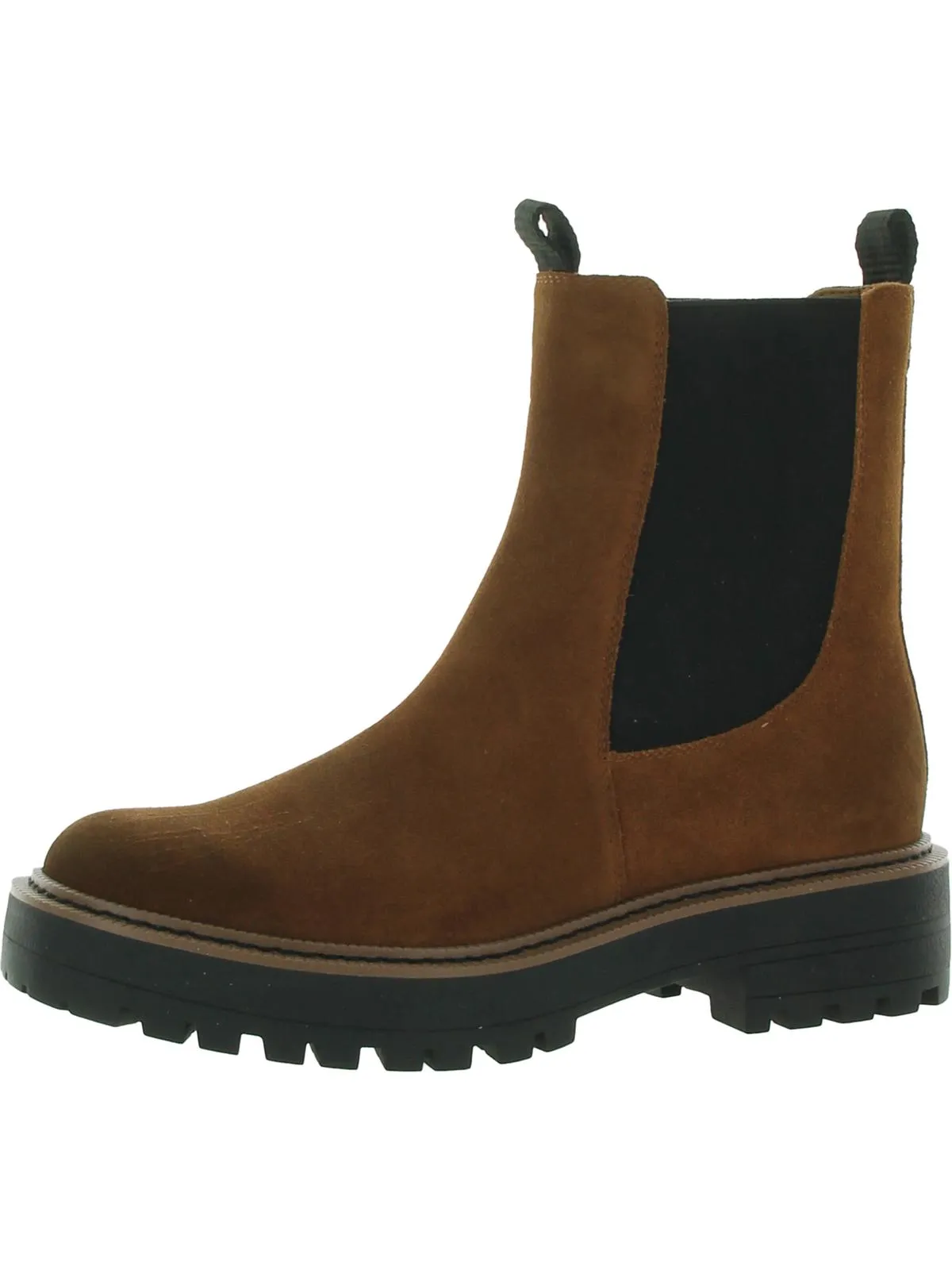 Laguna  Womens Lugged Sole Ankle Chelsea Boots