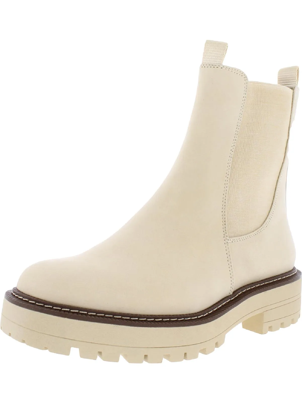 Laguna  Womens Lugged Sole Ankle Chelsea Boots