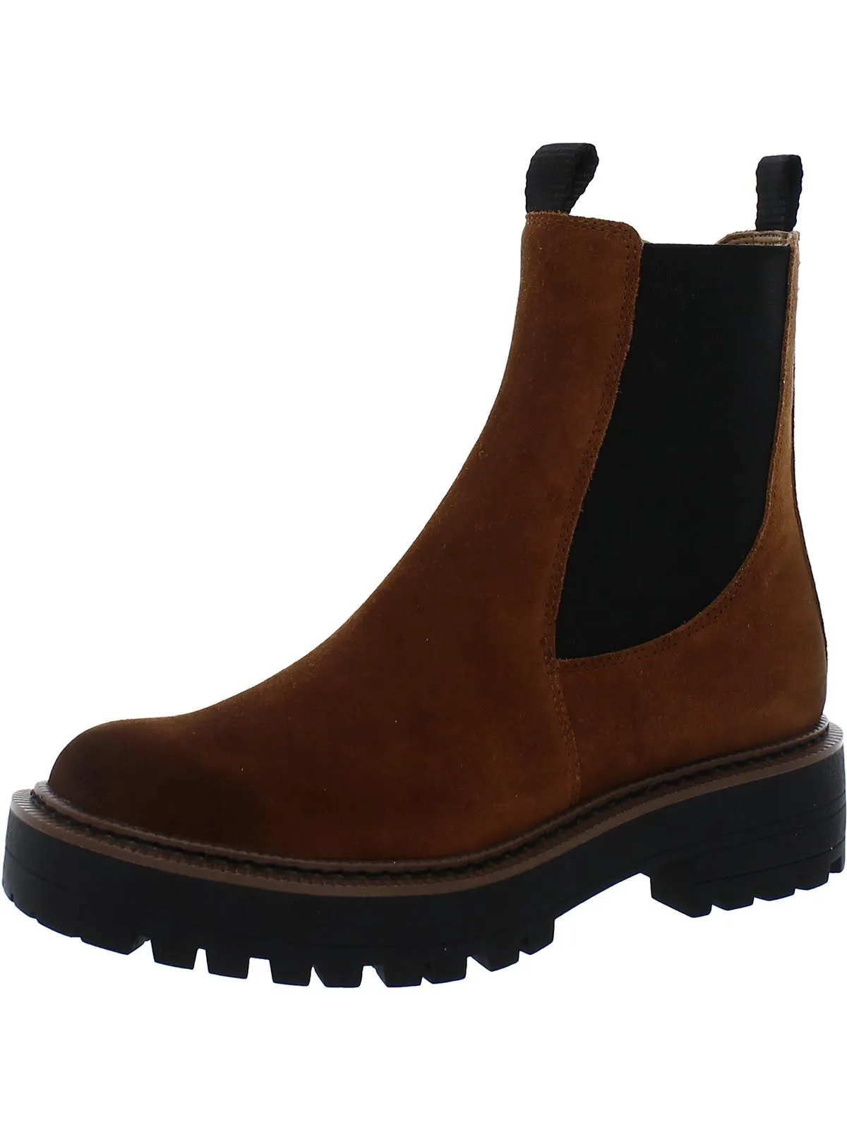 Laguna  Womens Lugged Sole Ankle Chelsea Boots