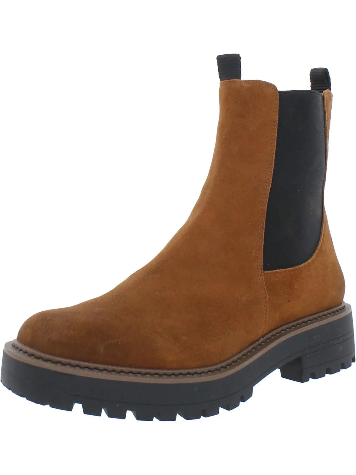 Laguna  Womens Lugged Sole Ankle Chelsea Boots