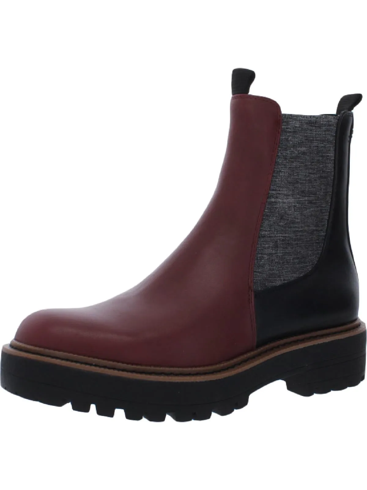 Laguna  Womens Lugged Sole Ankle Chelsea Boots
