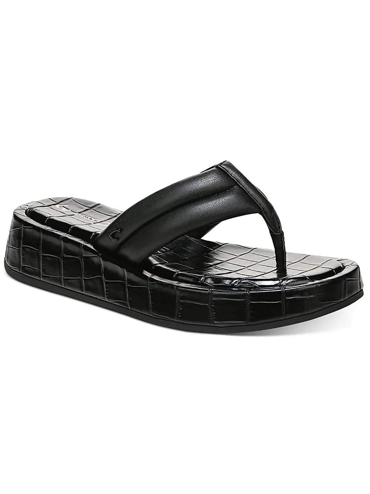 Laina Womens Comfort Insole Flip-Flops Platform Sandals