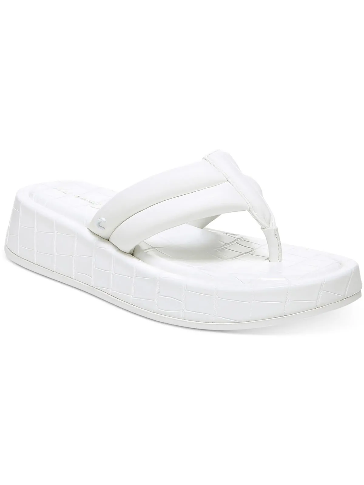 Laina Womens Comfort Insole Flip-Flops Platform Sandals