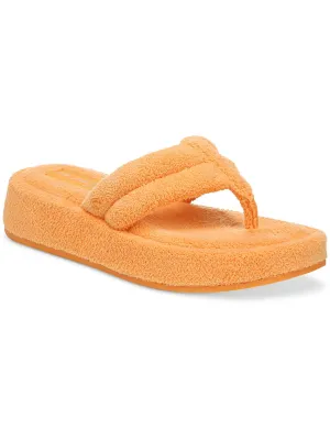 Laina Womens Comfort Insole Flip-Flops Platform Sandals