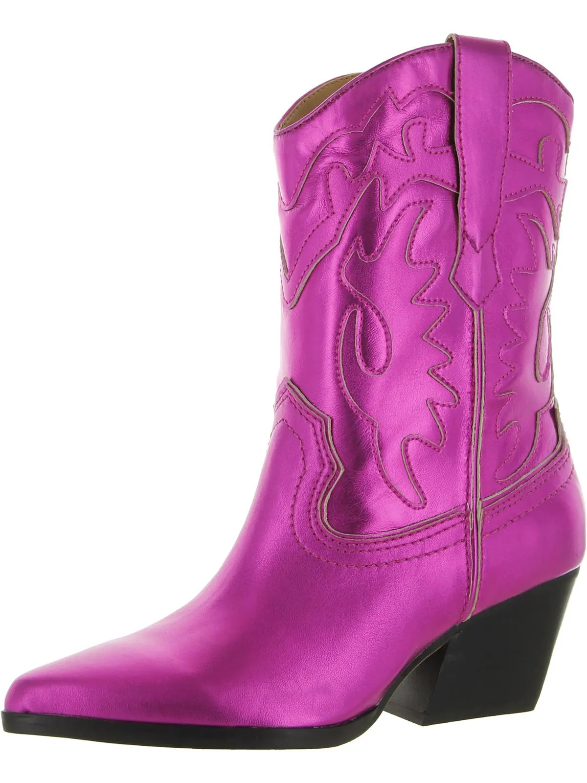 Landen Womens Metallic Embroidered Cowboy, Western Boots