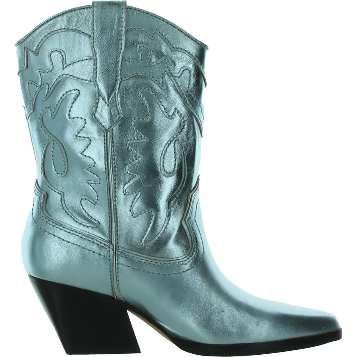Landen Womens Metallic Embroidered Cowboy, Western Boots
