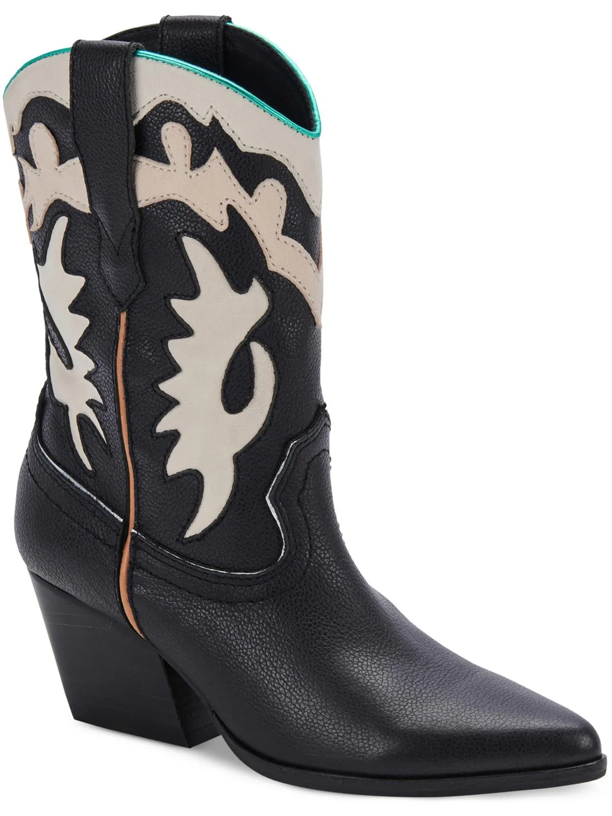 Landen Womens Metallic Embroidered Cowboy, Western Boots