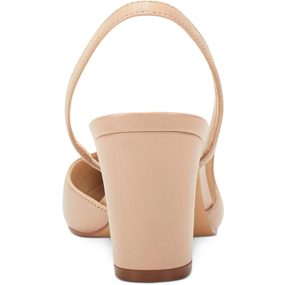Laynie Womens Leather Pointed Toe Block Heels