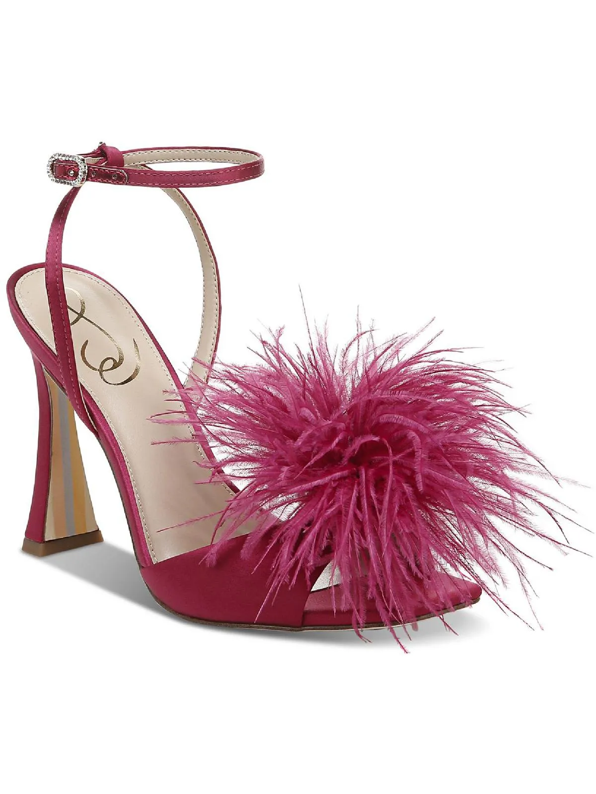 Leon Womens Embellished Feathers Heels