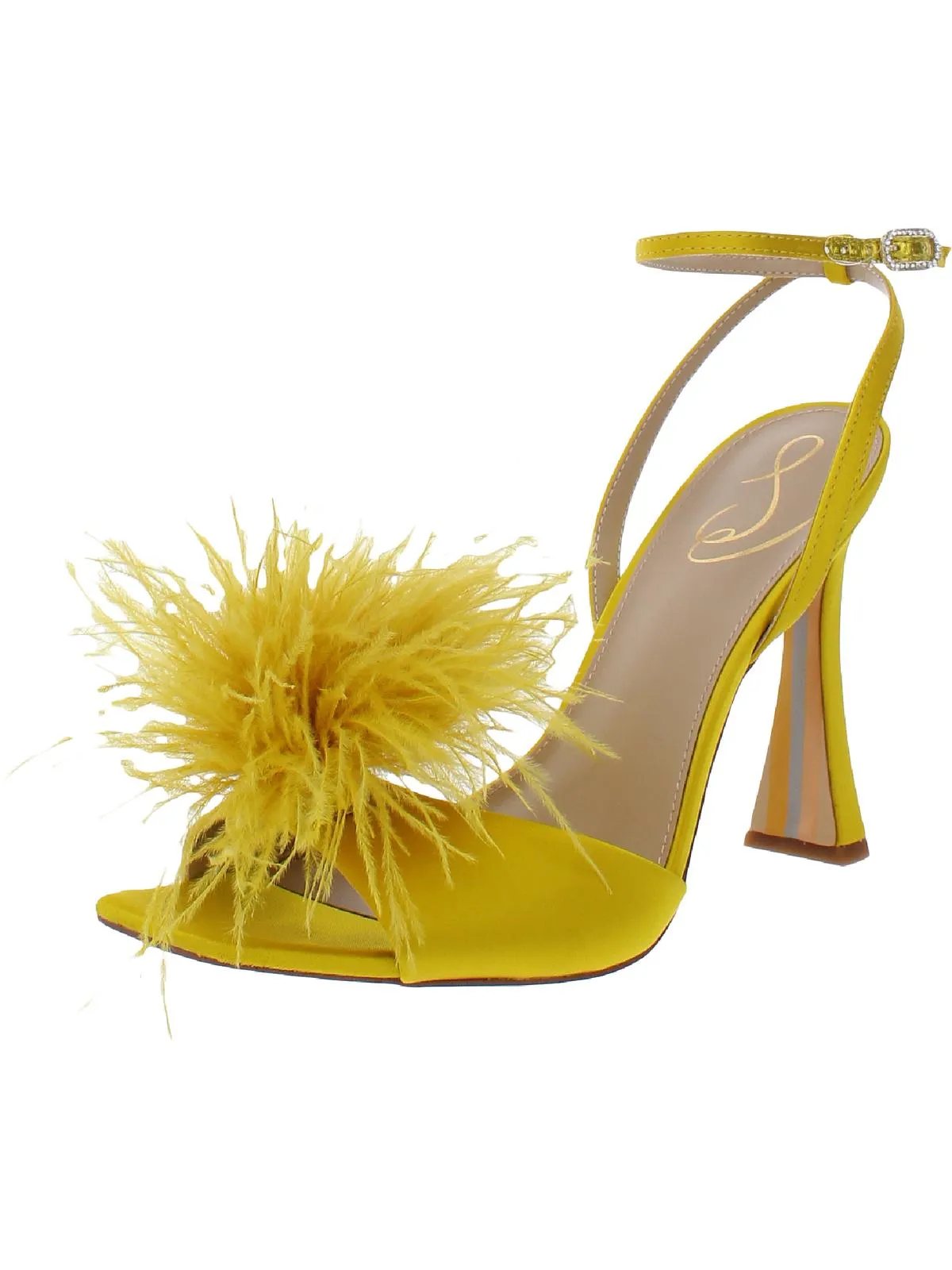 Leon Womens Embellished Feathers Heels
