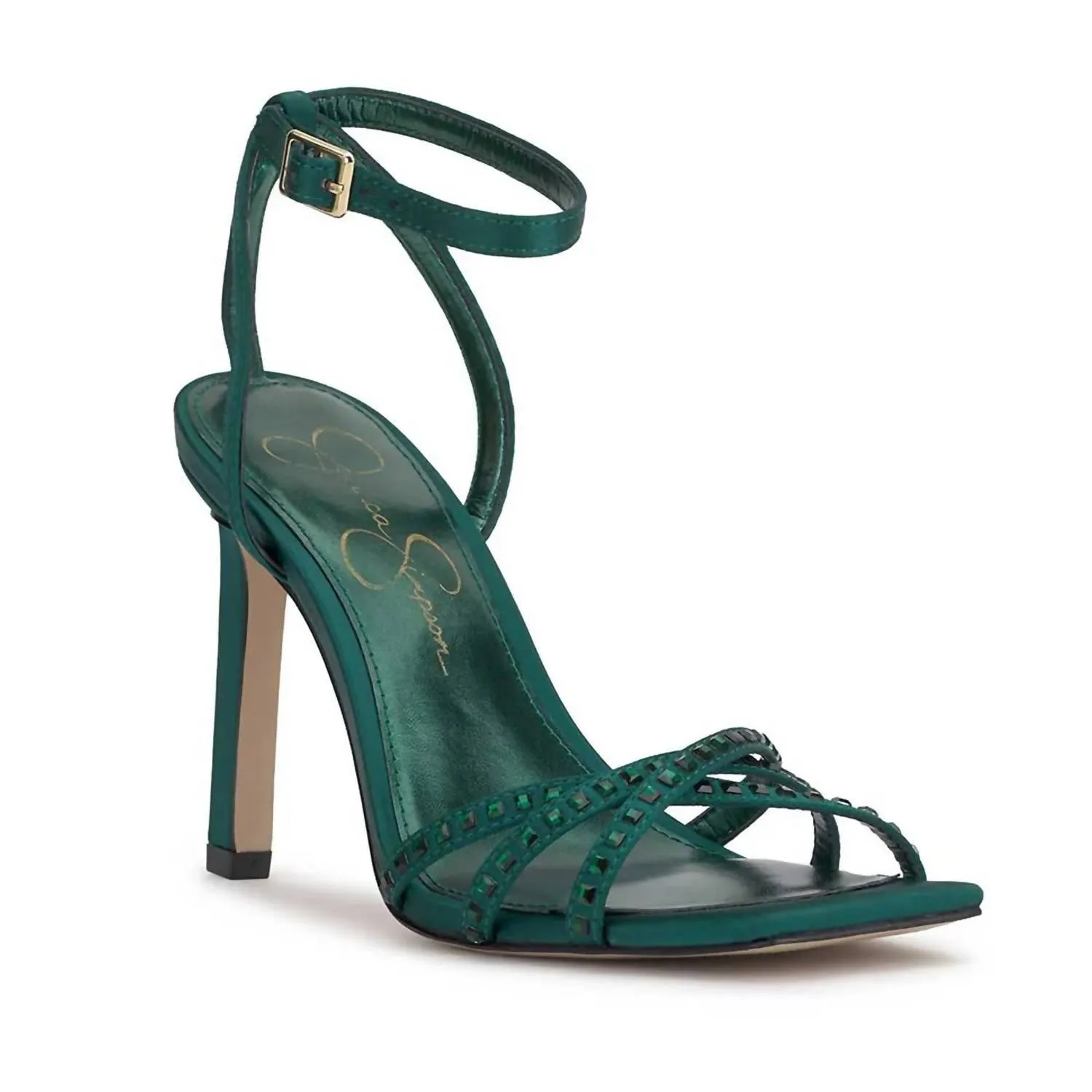 Leonah High Heel Sandal In Evergreen