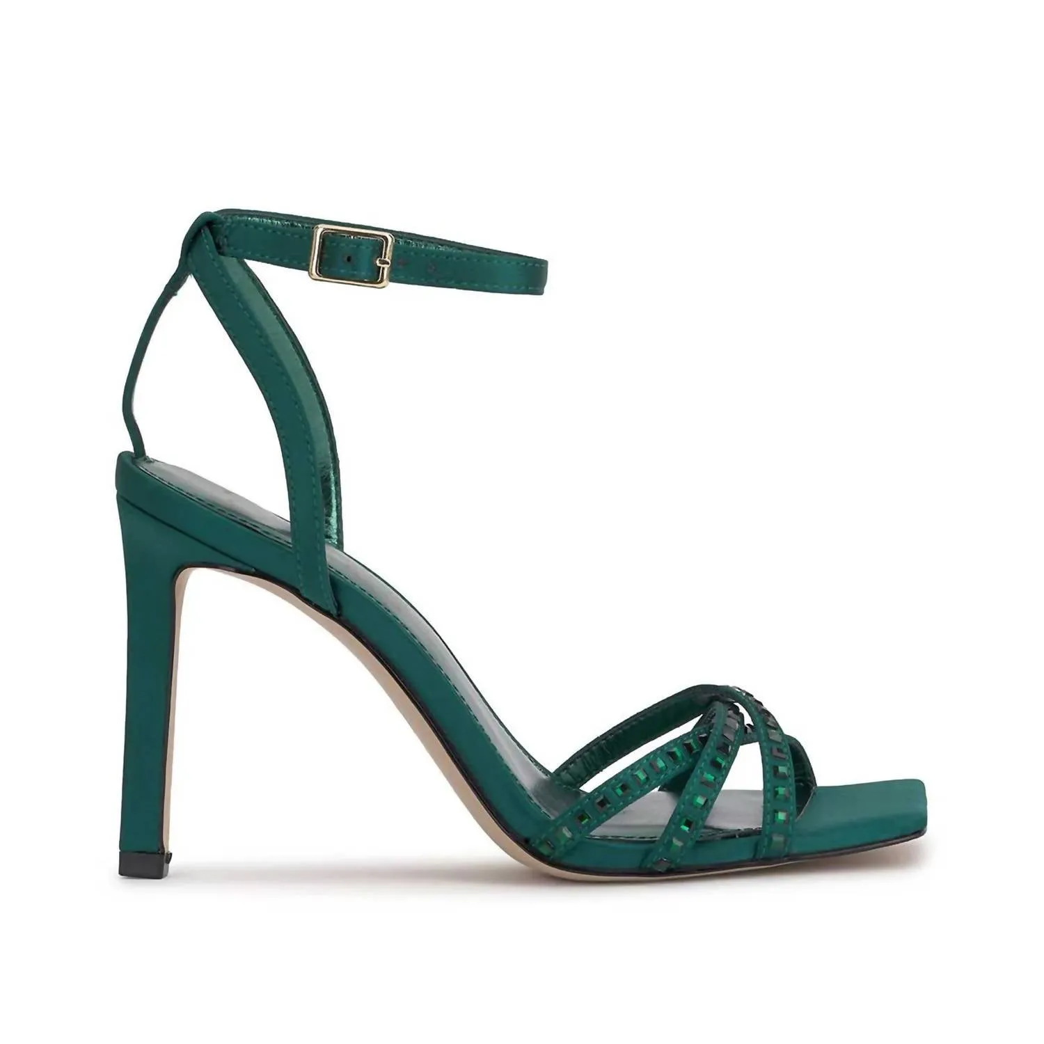 Leonah High Heel Sandal In Evergreen