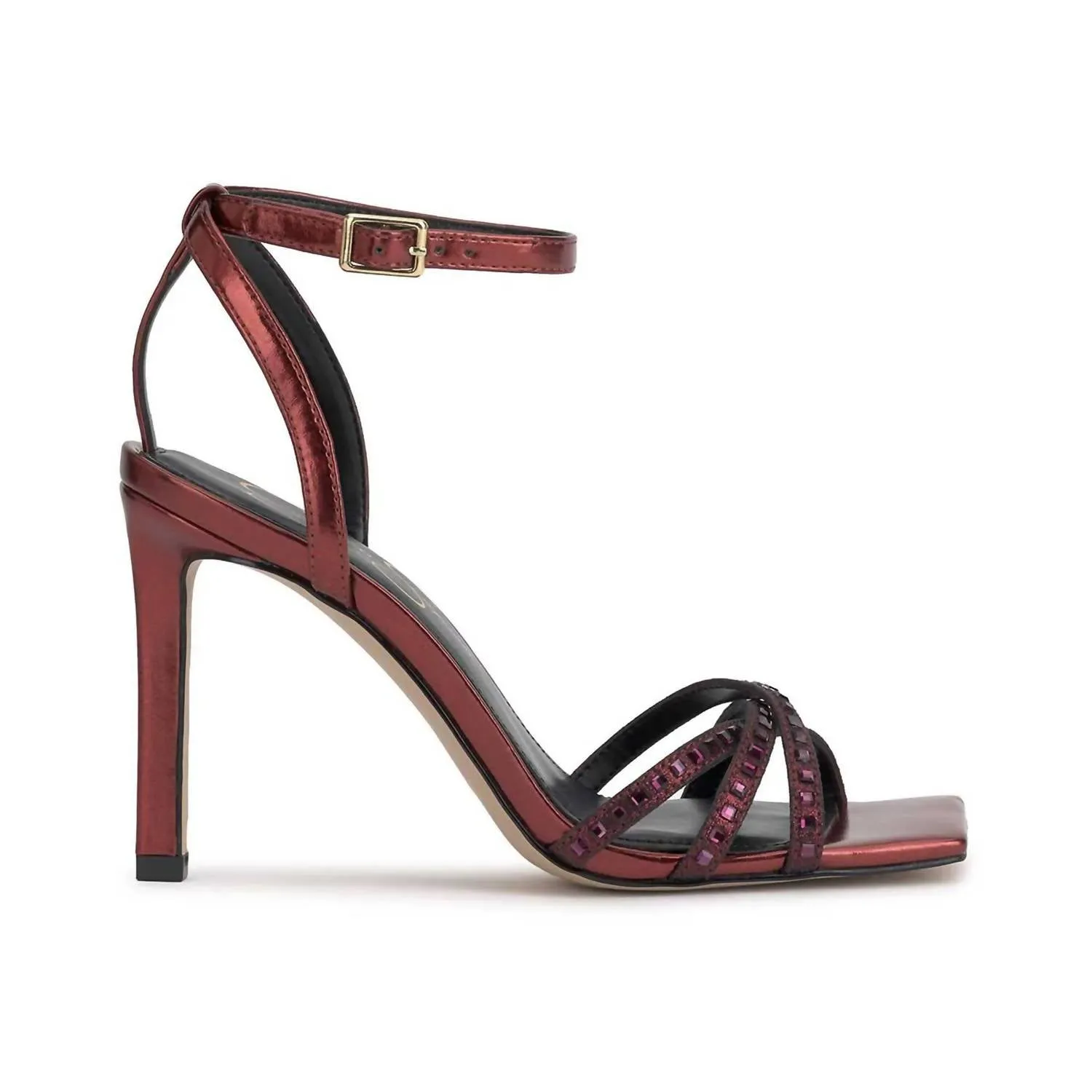 Leonah High Heel Sandal In Oxblood