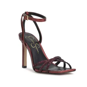 Leonah High Heel Sandal In Oxblood