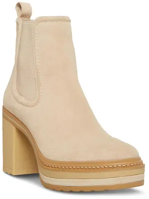 Lexa Womens Suede Chelsea Booties