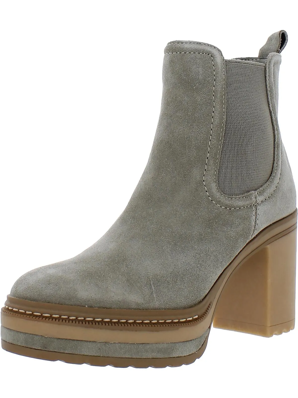 Lexa Womens Suede Chelsea Booties
